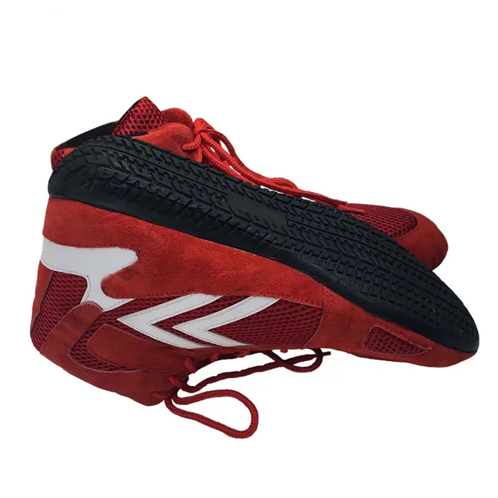 Professional Boxing Shoes Lightweight Athletic Footwear Lace-Up Closure Flexible Design for Training Competition Customizable