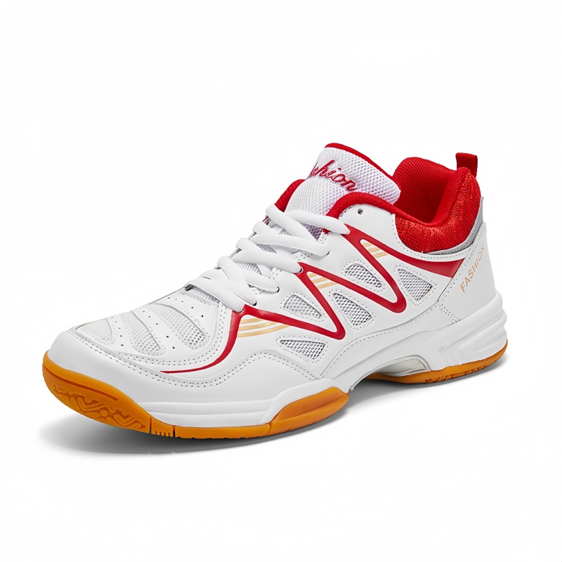 Custom Mesh Lace-up Anti-Slip Tendon Outsole Training Table Tennis &amp; Badminton Shoes Plus Size 48 Volleyball Shoes