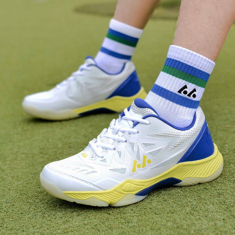 Men's Women's Non-Slip Breathable Badminton Volleyball Sports Shoes Shock-Absorption for Students for Autumn Season Mesh Lining