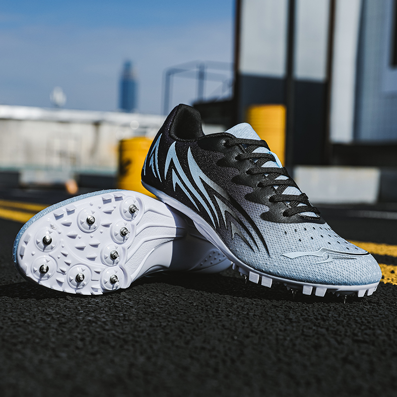 Wholesale Factory Custom Competition Training Anti-Skid Light Weight PVC Racing Running Flexible Track and Field Spikes Cleats