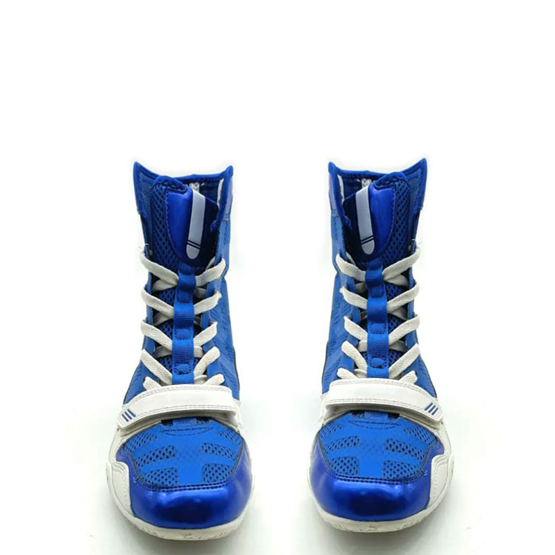 Professional Custom Made Wholesale Pure Genuine Leather Breathable Gym Wrestling Boxing Shoes for Men