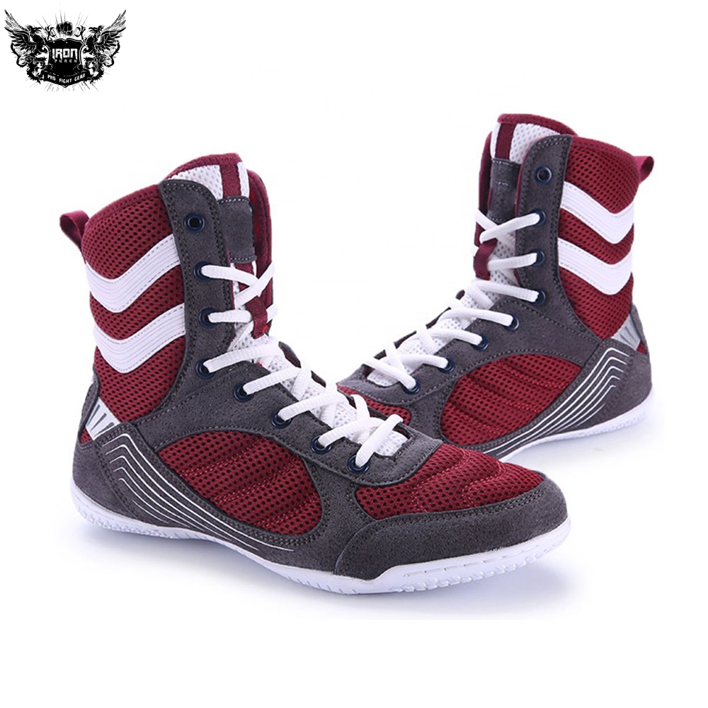 New Professional Comfortable Boxing Shoes High-Quality Leather IRON PUNCH INDUSTRIES