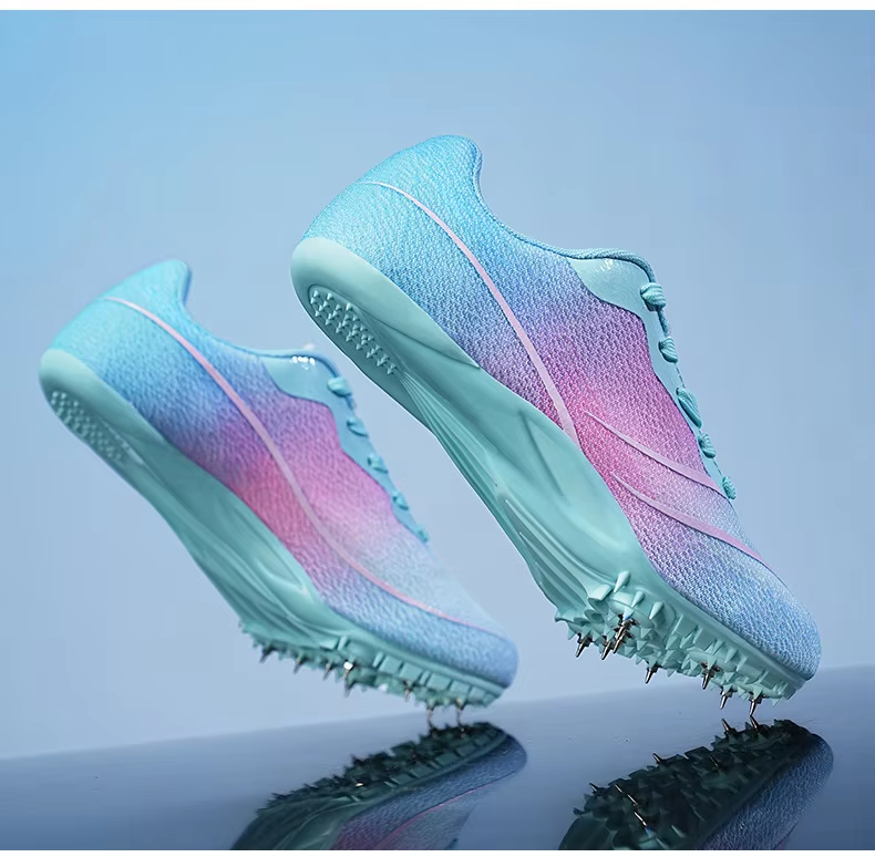 Professional Athletics Running Racing Spikes Cleats Breathable Track Field Shoes for Men and Women