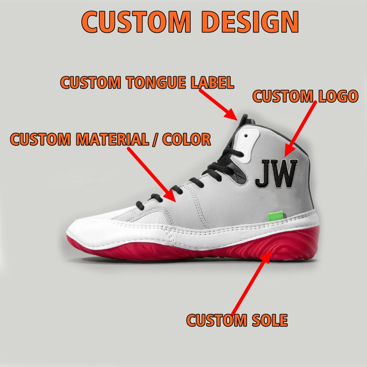 Latest Professional Custom logo Boxing Shoes High Top Leather Customized Design Oem Odm Wrestling Boxing Shoes Custom Men Women