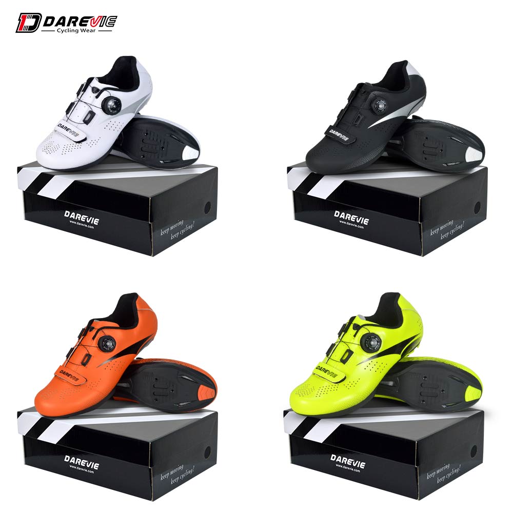 Darevie Manufacturer 4 Colors Cycling Road Bike Shoes Breathability Bicycle Bike Cycling Shoes Unisex
