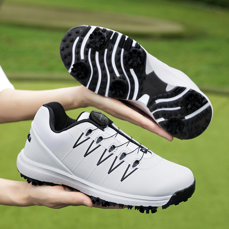 Oem Custom Brand Logo Profesional Designer High Quality Luxury Leather Sports Golf Shoes Men Women Waterproof Manufacturer