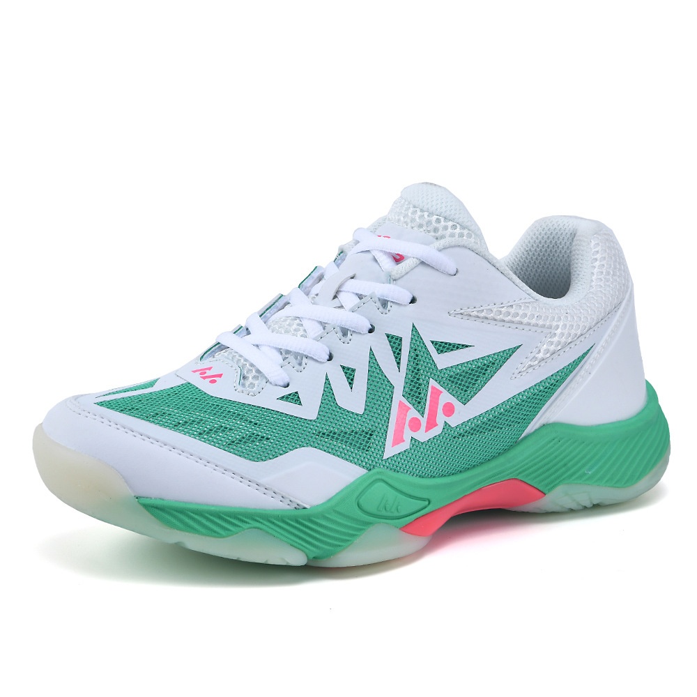 Men's Women's Non-Slip Breathable Badminton Volleyball Sports Shoes Shock-Absorption for Students for Autumn Season Mesh Lining