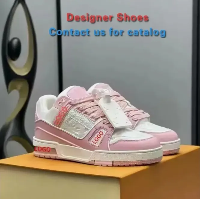 Designer Luxury Sport Shoes High Quality Men's Women's Casual Walking Running Sports Skateboarding Mesh PU Laces Box