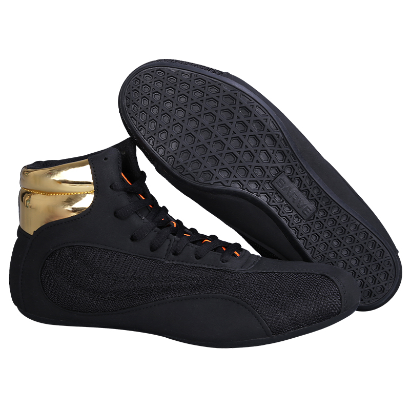 GINGPAI Professional Boxing Wrestling Shoes for Men Women Comfortable Training Boot Breathable Mesh Lining Winter Fighting Boots