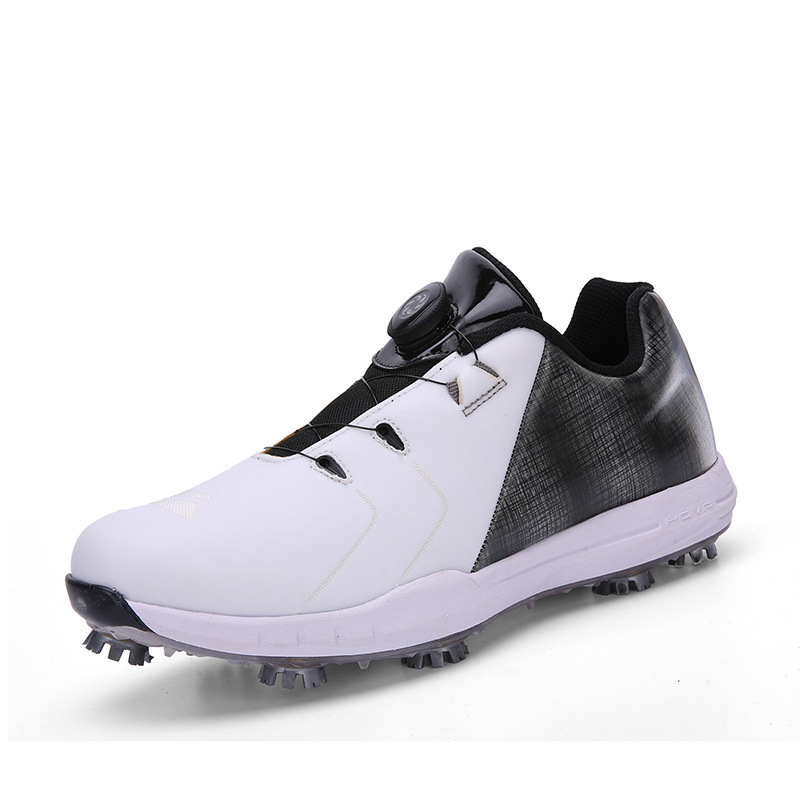 Golf Shoes Men Waterproof Golf Shoes, Professional Spiked Non-Slip Golf Shoes for Men Training Hiking