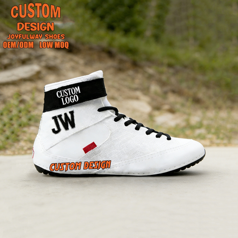 Latest Professional Custom logo Boxing Shoes High Top Leather Customized Design Oem Odm Wrestling Boxing Shoes Custom Men Women