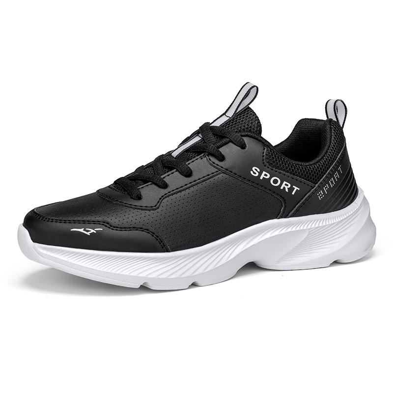 Women's Road Running Shoes Sneakers Track Trail Running Minimal Shoes PU Leather Athletic Low-Top Lace up Sport Light-Weight