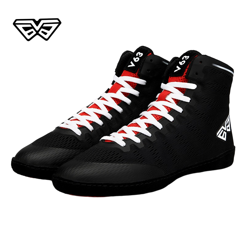 Unisex Comfortable Sports Wrestling Shoes High-Top for Bodybuilding and Boxings Non-Slip Combat for Summer and Winter