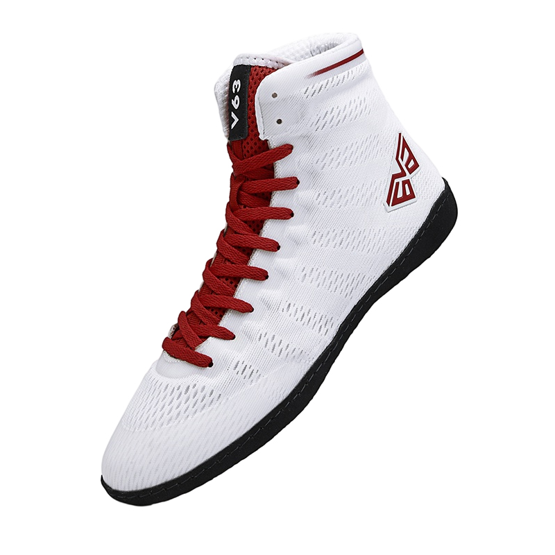 Unisex Comfortable Sports Wrestling Shoes High-Top for Bodybuilding and Boxings Non-Slip Combat for Summer and Winter