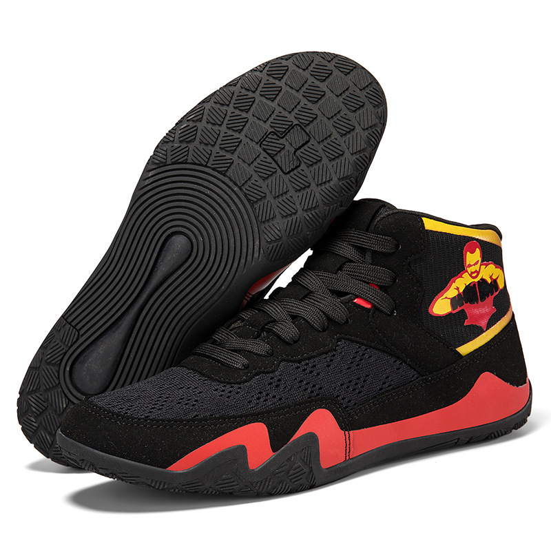 Unisex Couple Wrestling Boots Training Shoes Cotton Lining Support Custom Logo