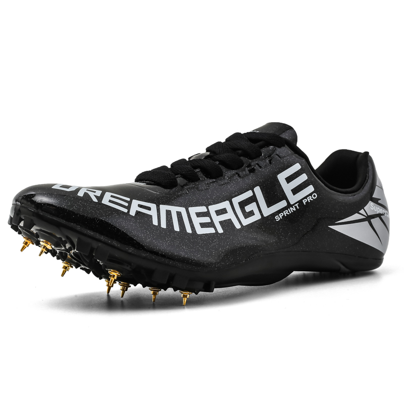 Mirror Face Athletic Running Spikes Track Spike Shoes With Eight 8pcs Nails Sapatos De Atletismo