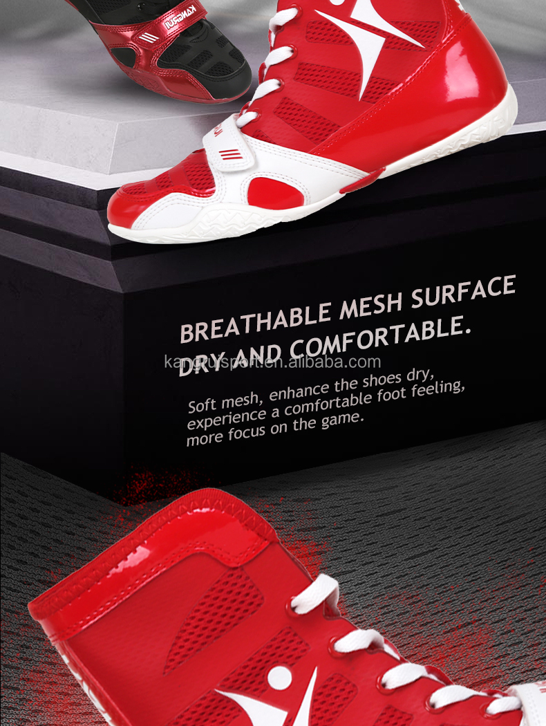 Professional boxing shoes details