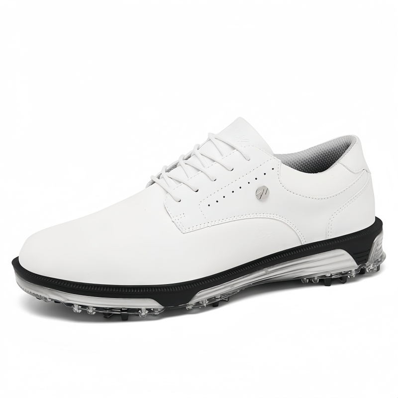 Professional Men's Golf Shoes Custom Logo Waterproof Leather Upper Rubber Sport Base Customizable for Men Women Zapatos De Golf