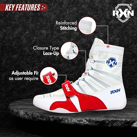 RXN Direct Factory Supply Training Gym Boxing Boots Boxing Shoes for Men Available at Affordable Price From India