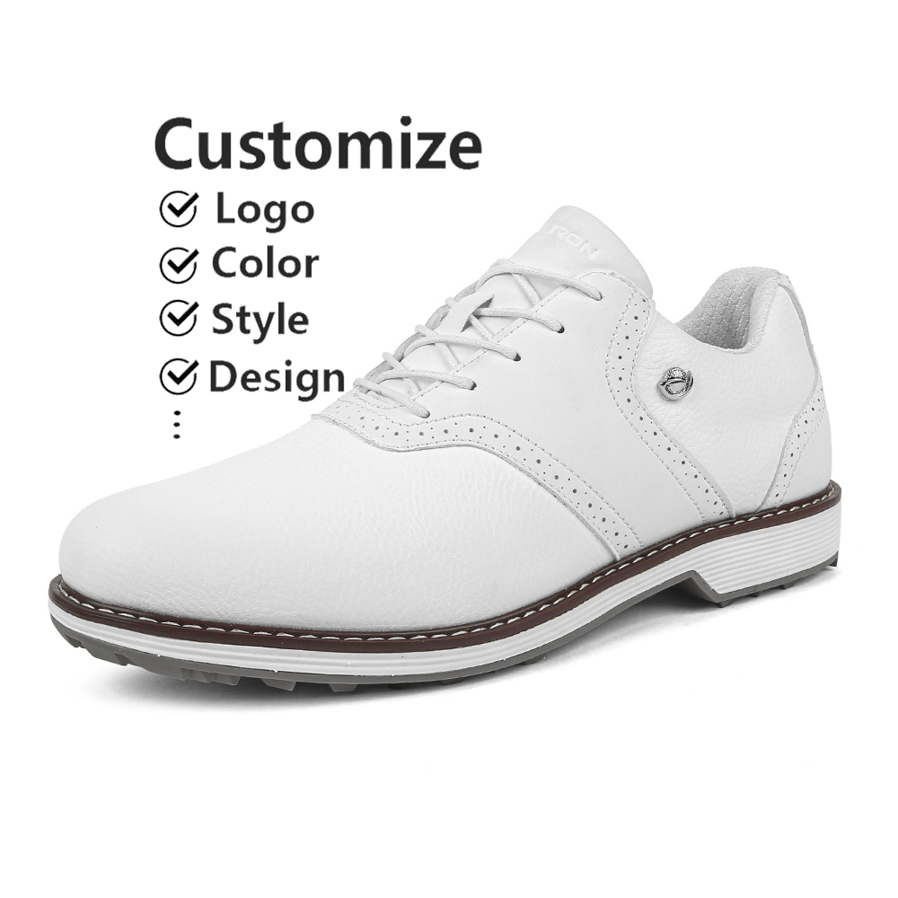 Custom Oem Water Proof Antiskid Stability Comfort Durability Grab the Nail Golf Shoes for Men