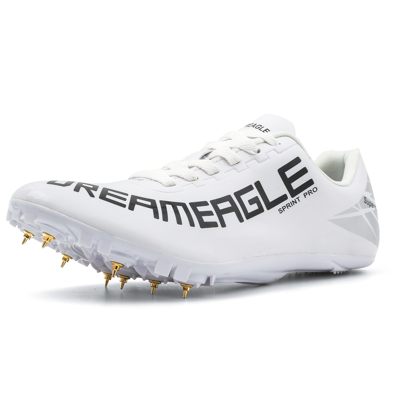 Mirror Face Athletic Running Spikes Track Spike Shoes With Eight 8pcs Nails Sapatos De Atletismo