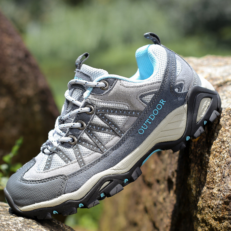 Outdoor Hiking Shoes Unisex Waterproof Non-Slip Cross-Country Lightweight Cushioning Breathable Mesh Phylon Midsole