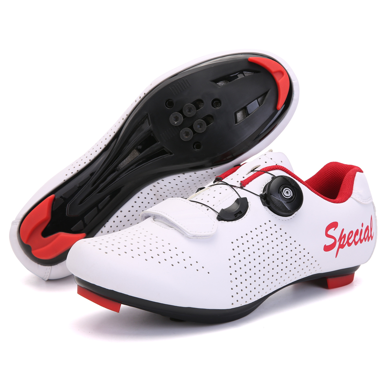 Pure Black Anti-Slip Men's Cycling Sports Shoes Hard-Soled Wear-Resistant for Autumn Winter Spring Summer Mountain Road Bike