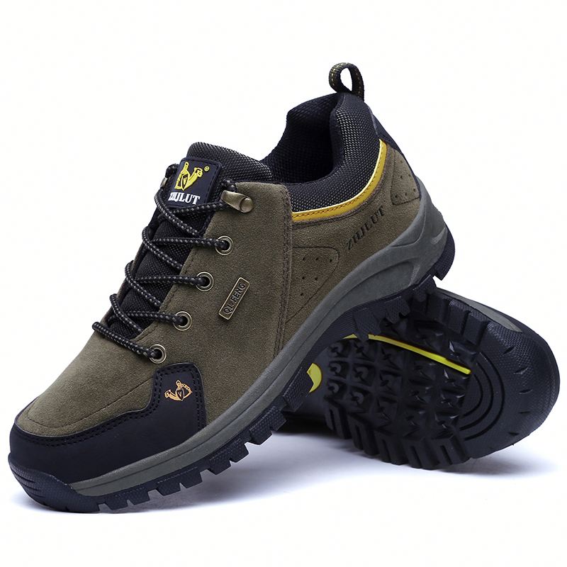 High Quality Durable Outdoor Sports Hiking Shoes for Men Non-Slip Lace-Up Fashion Climbing Shoes Soft Comfort Suede Big Size