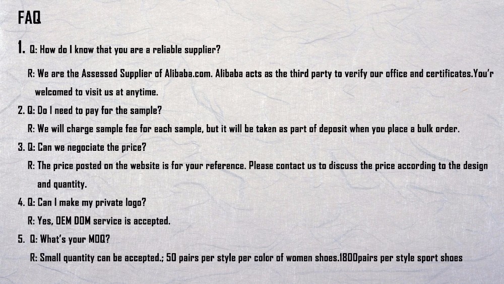 FAQ Area Info
