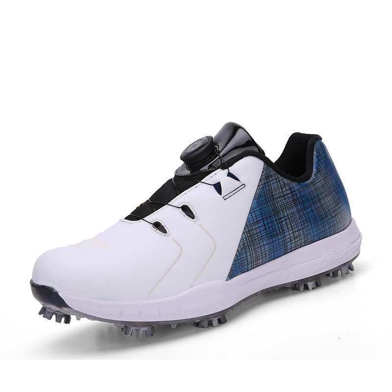 Golf Shoes Men Waterproof Golf Shoes, Professional Spiked Non-Slip Golf Shoes for Men Training Hiking