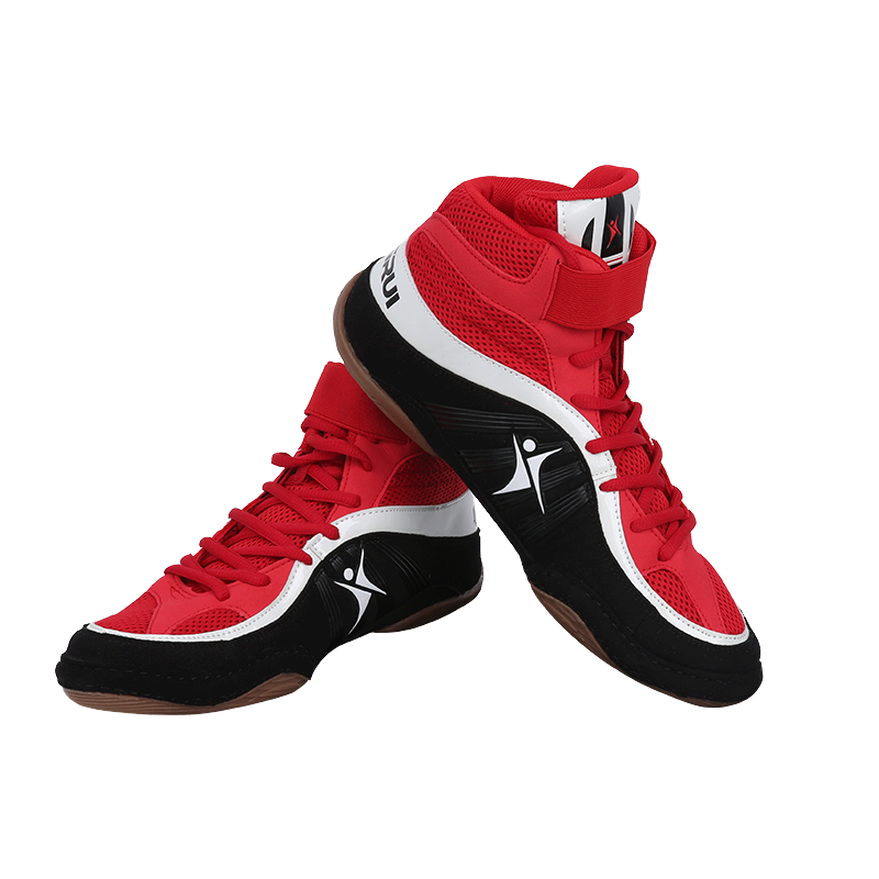 High Quality Wrestling Shoes for Gym Training Combat Fitness Squat Fight Boxing Weightlifting-with Rubber Insole