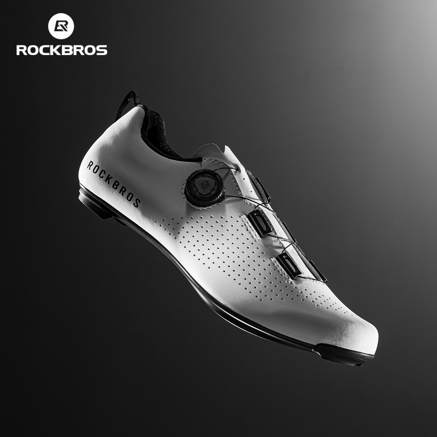 ROCKBROS High Quality Unisex Road Riding Sneakers Carbon Fiber Soles Bike Lock Shoes Breathable Race Shoes for Cyclists