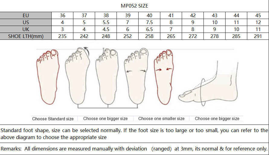 Carbon Cycling Shoes Size Chart