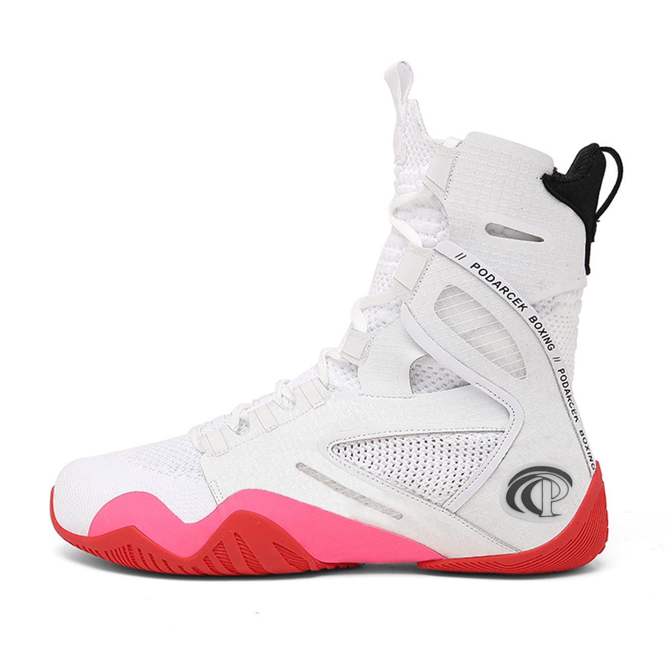 Custom High-quality Wholesale Factory Mens Weightlifting Boxing Boots Lace-up Non-slip Wrestling Shoes Sport Powerlifting Shoes