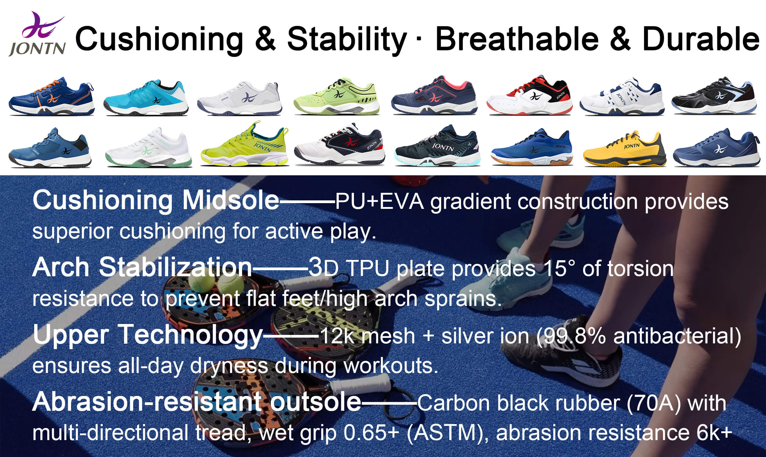 Padel Shoes Structure Showcase