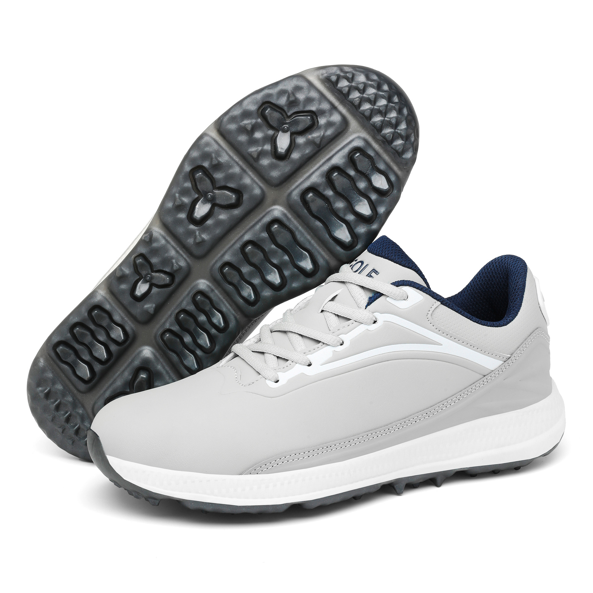 Men's Classic Golf Shoes - with Anti slip Studs on the Sole, Lightweight and Comfortable
