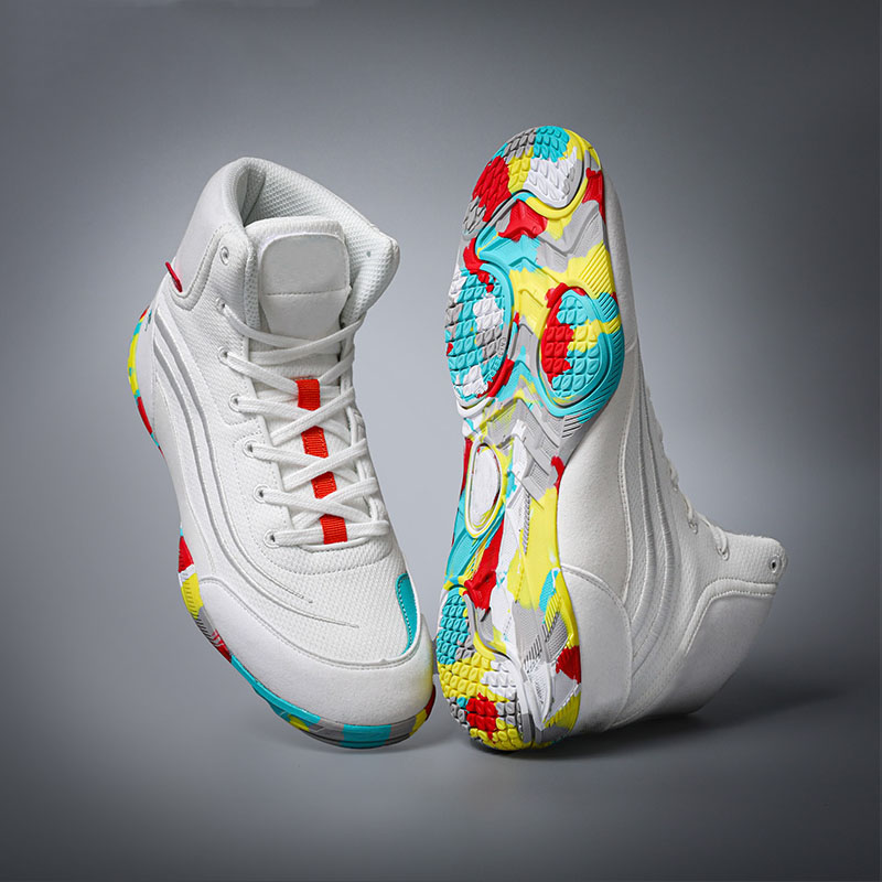 High-quality Customized Color Wholesales Mesh Training Breathable Wrestling Shoes Sport Lace-up Fighting Wrestling Boots