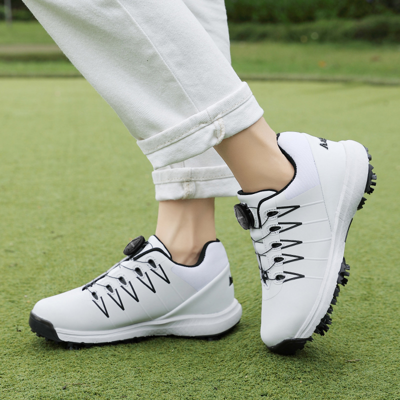 Oem Custom Brand Logo Profesional Designer High Quality Luxury Leather Sports Golf Shoes Men Women Waterproof Manufacturer