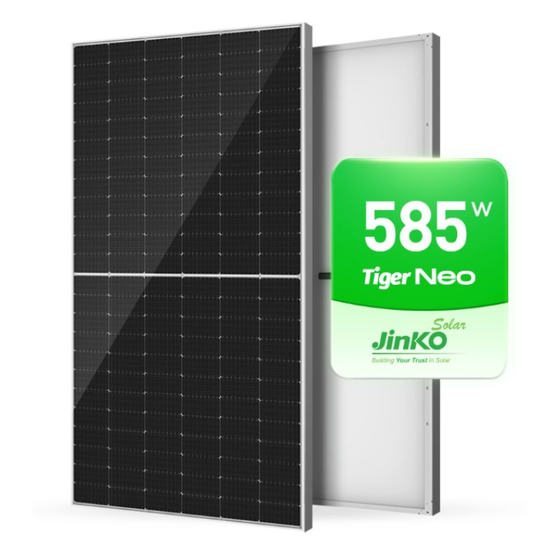 Módulo Solar Tiger Neo N-Type para Sistema de Painéis Solares 580W 590W 600W 605W Módulos Fotovoltaicos Topcon para Uso Residencial