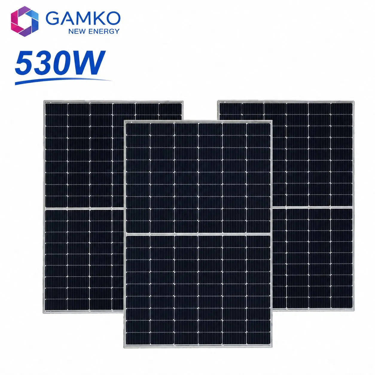 530W Camada 1 Painel Solar Monocristalino N-Topcon de Alta Eficiência para Casa, Fazenda
