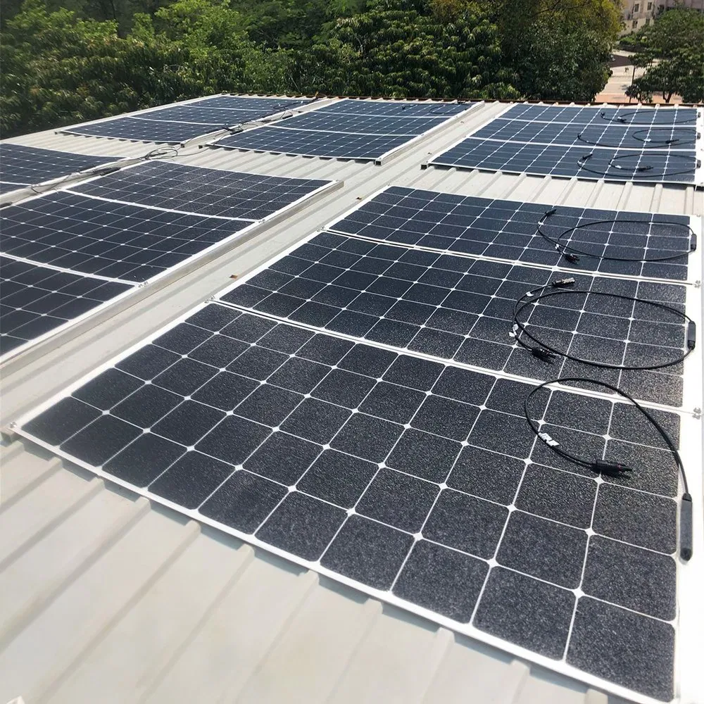 Painel Solar Flexível de Silício Monocristalino Portátil para Camping em RV