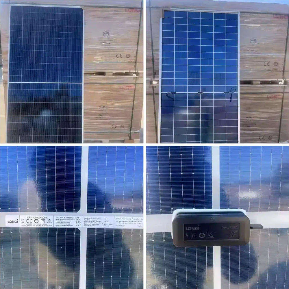 Detalhes estruturais do módulo fotovoltaico