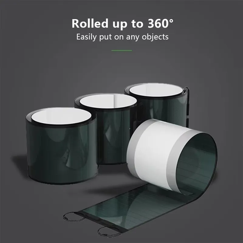 Células solares Painel de película fina semi-flexível de 100 Watts Blanket Para carregador de telhados para embarcações RV Marine