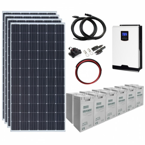 Kit de Painéis Solares de Marca Premium com Inversor para Soluções de Energia Solar Residencial