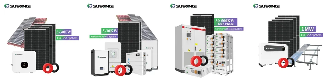 Sunrange 800W 805W N Tipo Bc Painéis Solares Bifaciais 30 Anos de Garantia para Grandes Plantas Industriais e Sistemas de Telhados Comerciais