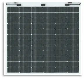 Especificações do painel solar leve e flexível