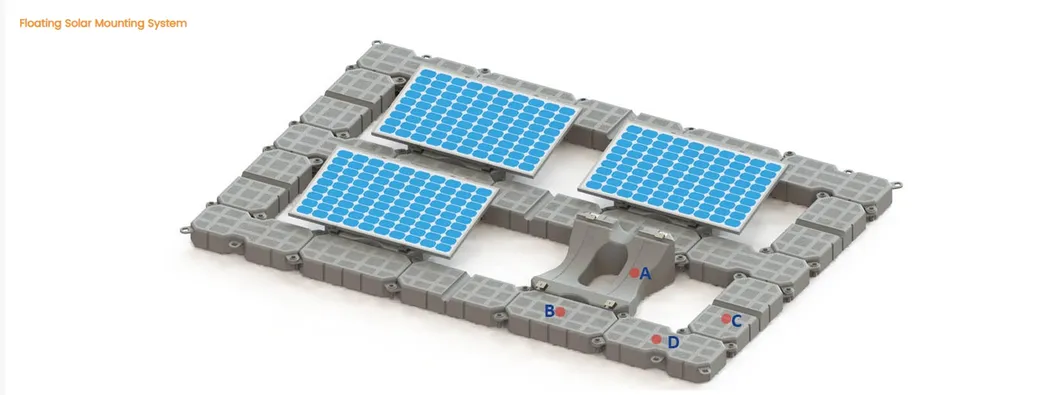 Sistema de Painéis Solares Flutuantes Montados em Plataforma Flutuante Solar