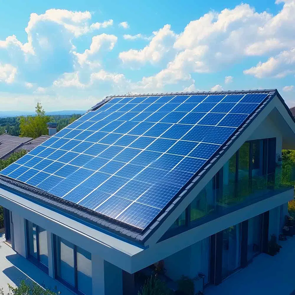 750W Um Painel Solar Bifacial de Grau A com Tecnologia Topcon Tipo N de Vidro Duplo