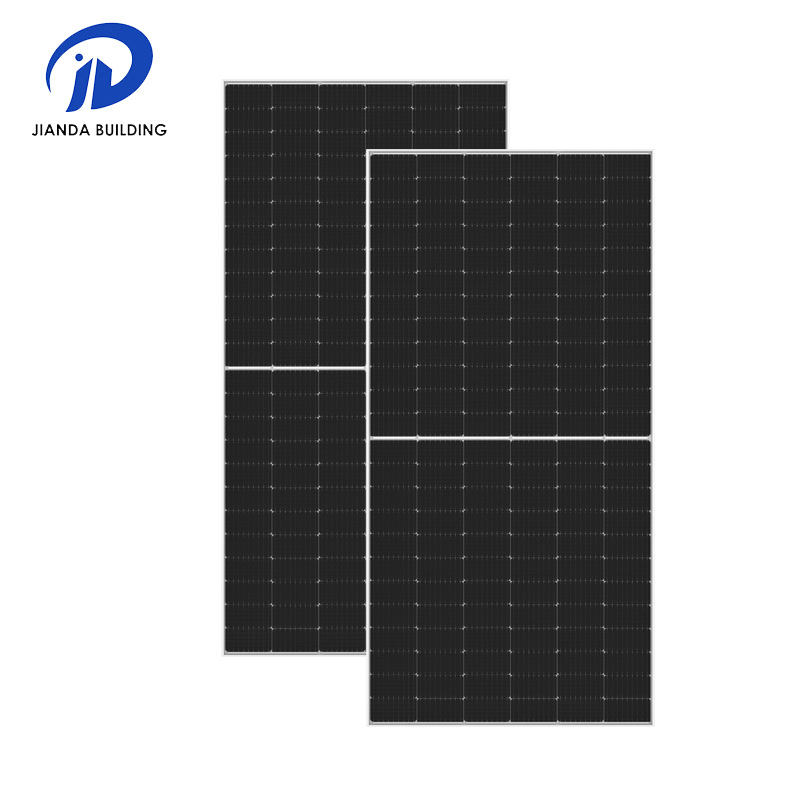 Módulo PV Topcon Painel Solar Painéis Fotovoltaicos 430W 400W 500W 450W 550W Bifacial Todo Preto