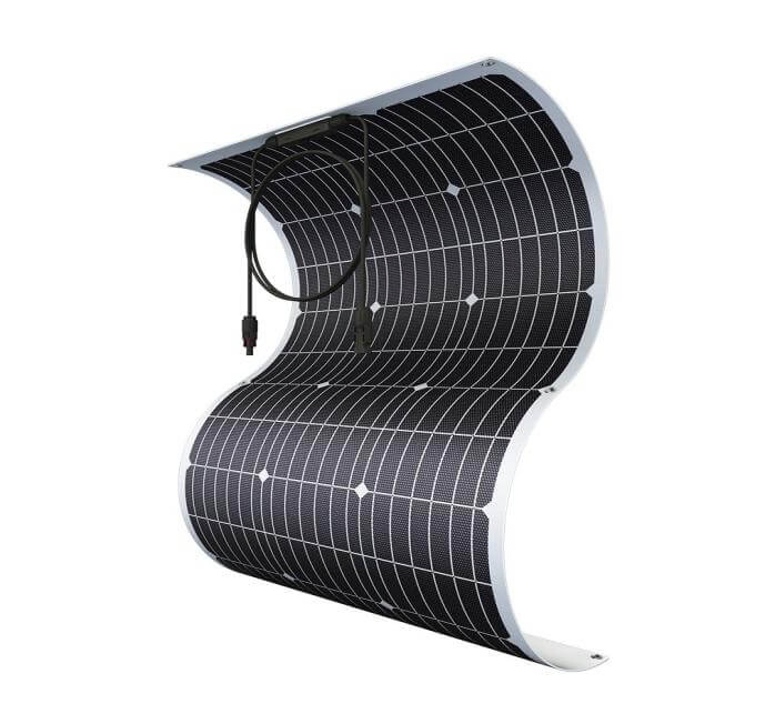 100W Painéis Solares Flexíveis para Veículo Elétrico, Carro, Luz, RV, Barco à Vela